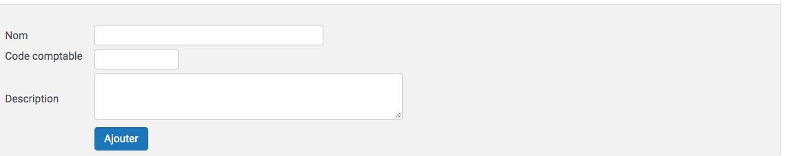 Configurer les comptes de charges