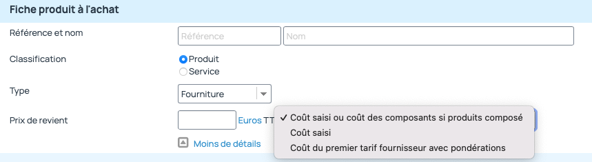Améliorer la marge : calcul automatique du prix de revient