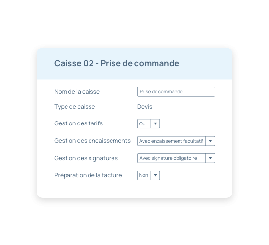 incwo POS, solution de prise de commande