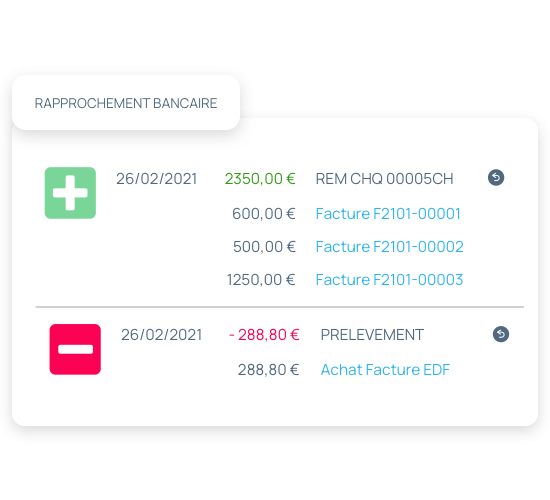 Rapprochement bancaire et suivi de trésorerie